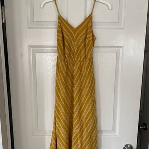 Yellow maxi dress